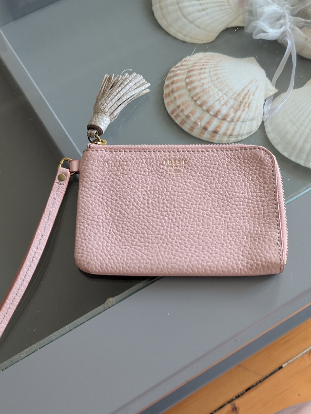 Fossil Wristlet Clutch with Tassel